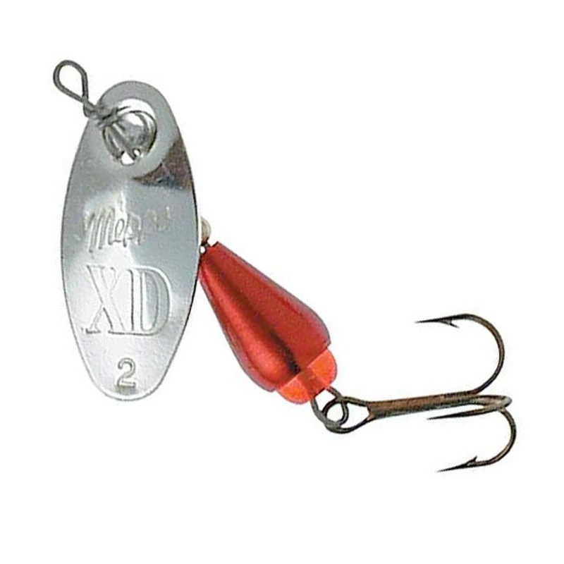 Mepps XD Silver Red Spinners